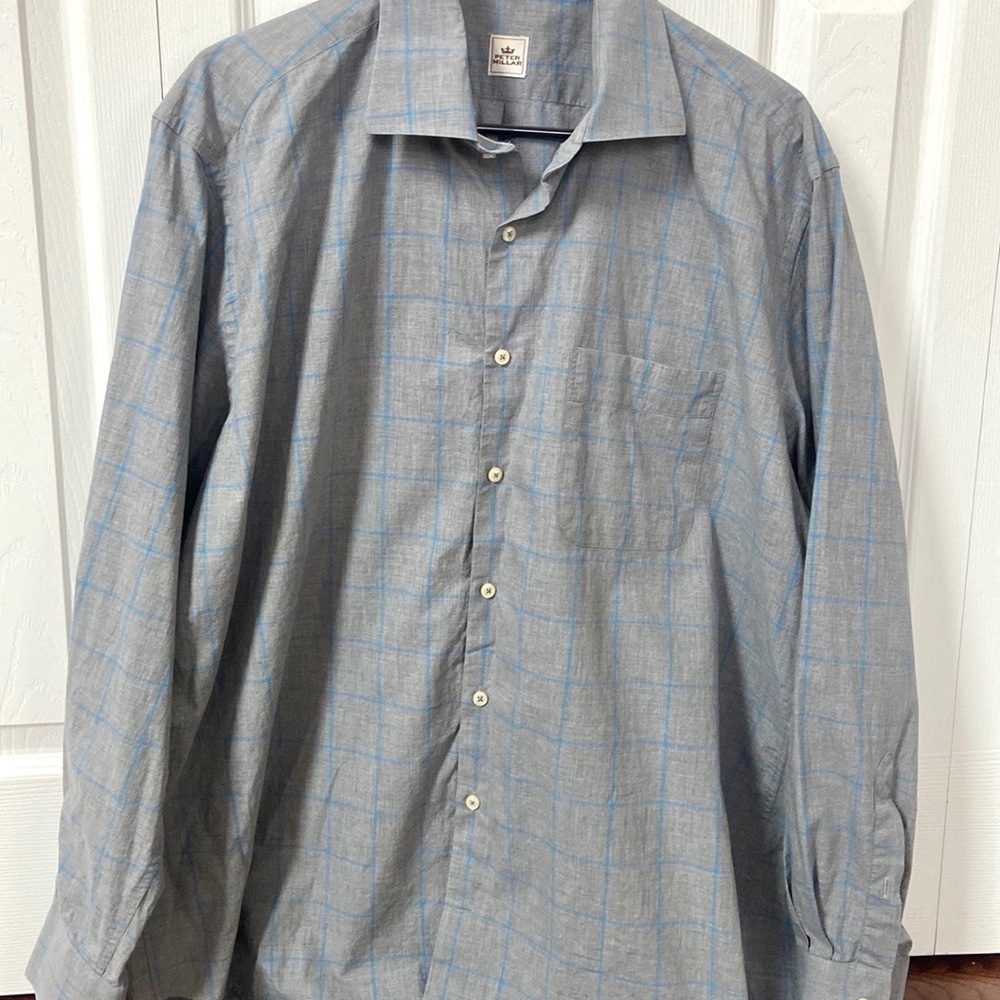 Peter Millar Plaid Button Down Shirt